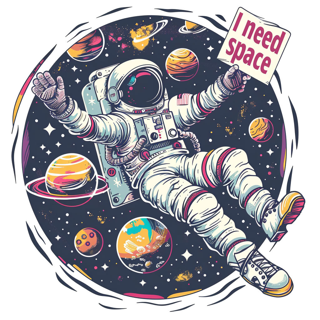 I Need Space Unisex Funny Novelty T-Shirt