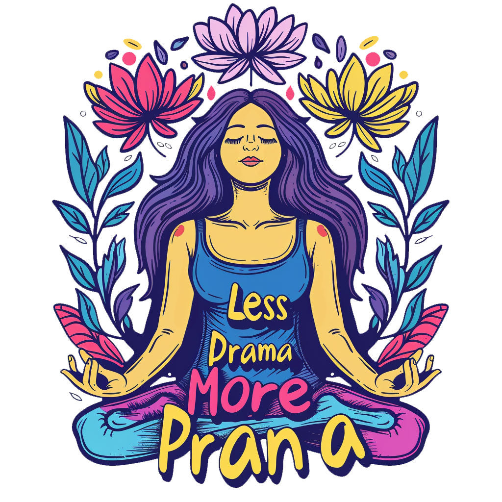Less Drama, More Prana Unisex Funny Yoga T-Shirt