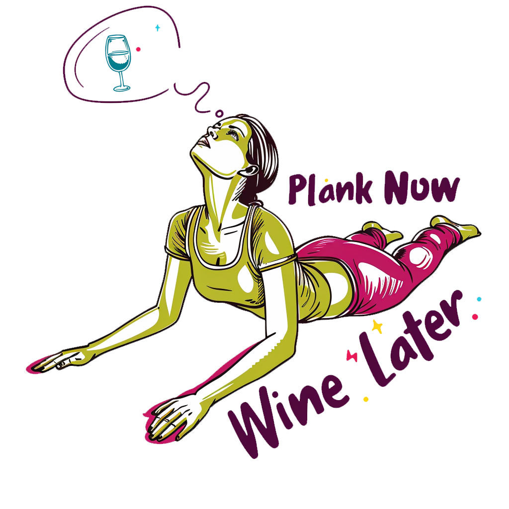 Plank Now, Wine Later Unisex Funny Yoga T-Shirt