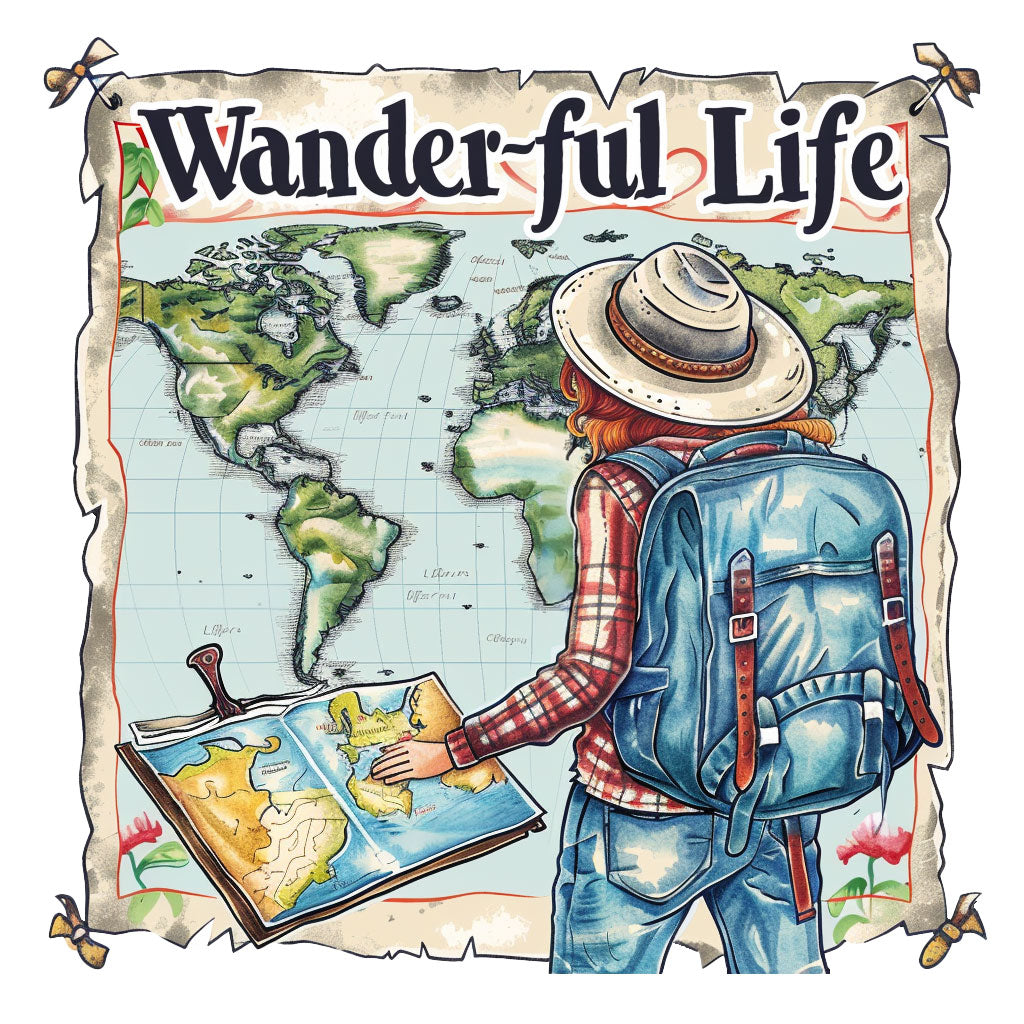 Wander-ful Life Unisex Funny Travel T-Shirt