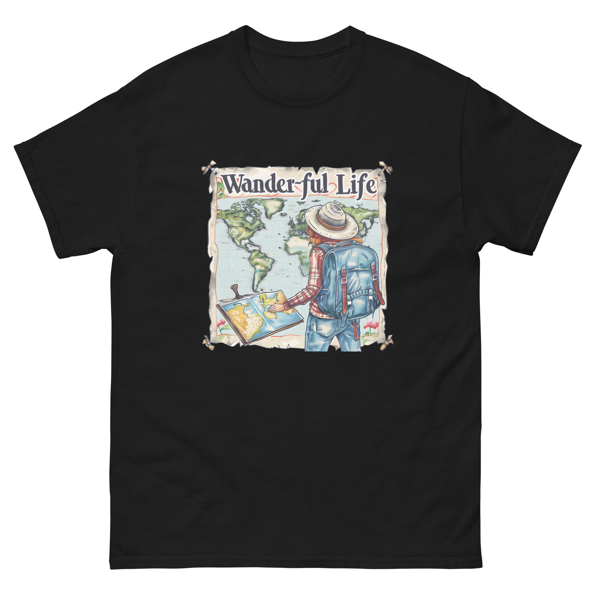 Wander-ful Life Unisex Funny Travel T-Shirt