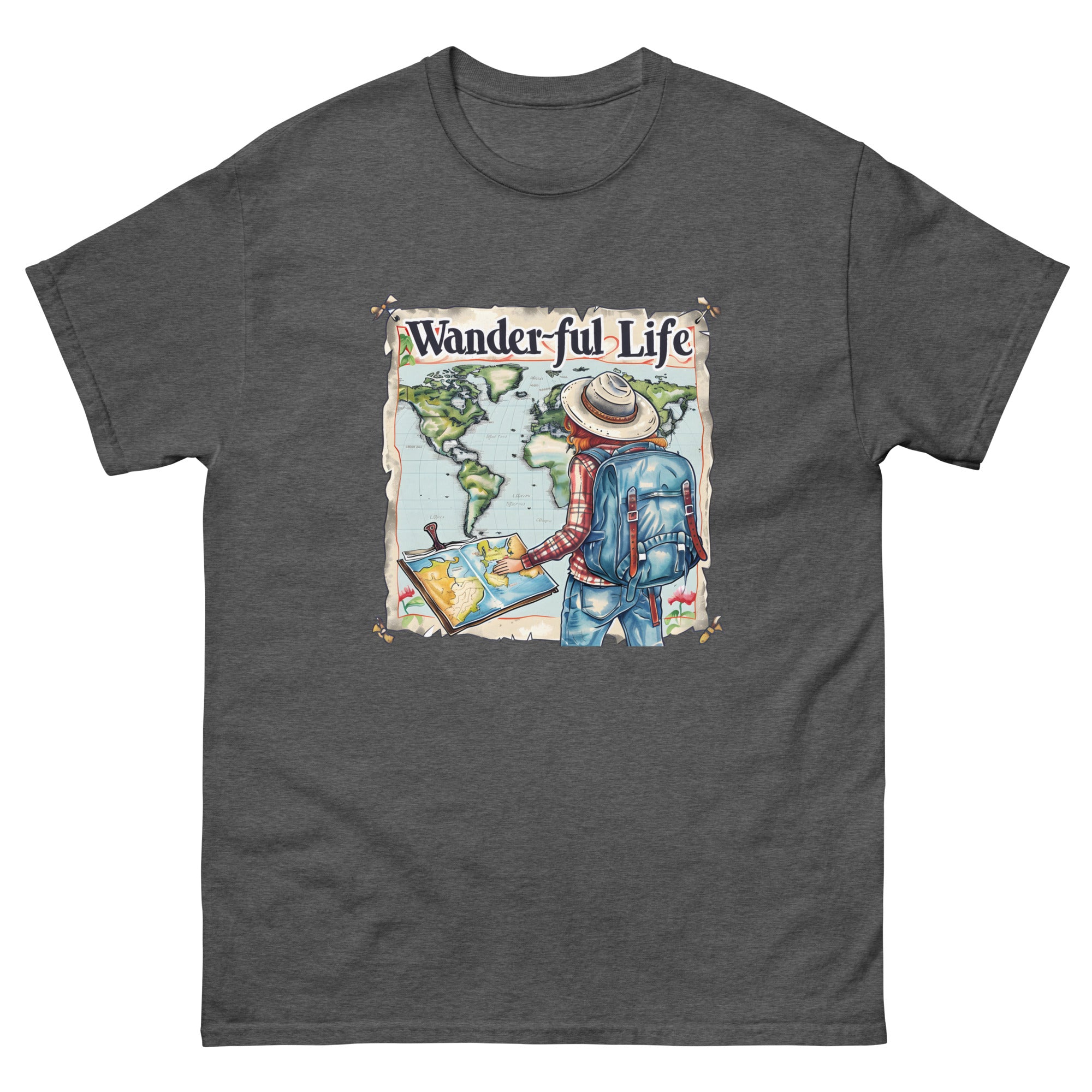 Wander-ful Life Unisex Funny Travel T-Shirt