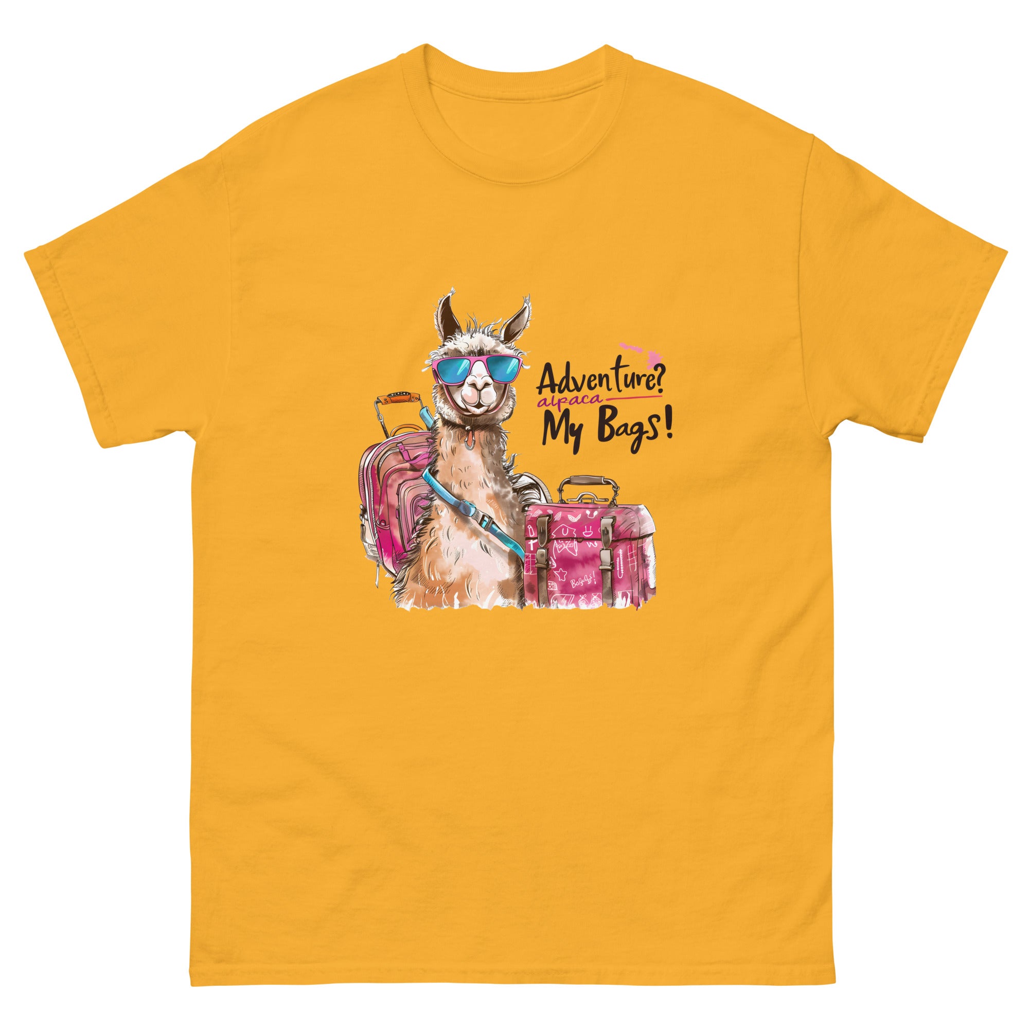 Adventure? Alpaca My Bags Unisex Funny Travel T-Shirt