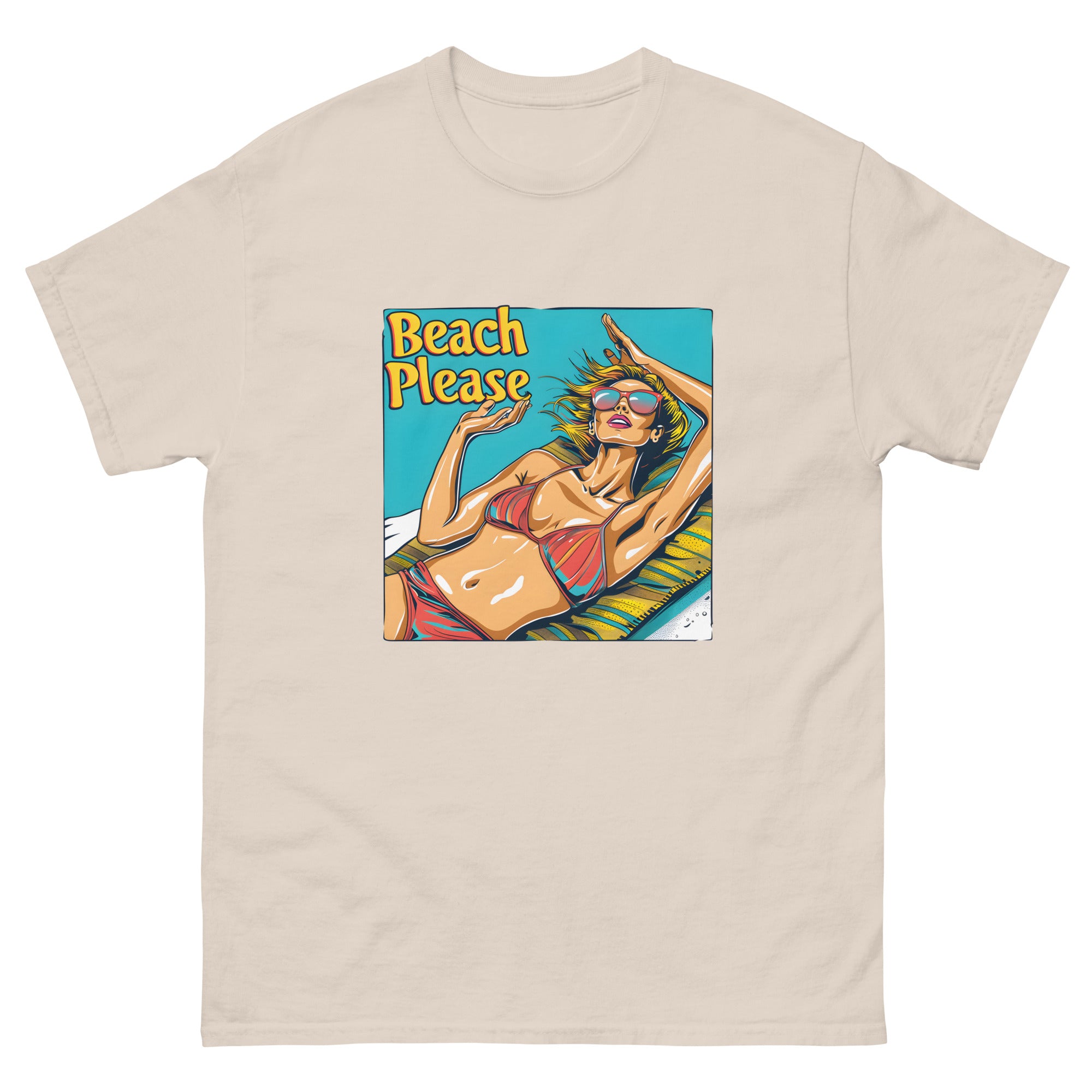 Beach Please Unisex Funny Travel T-Shirt