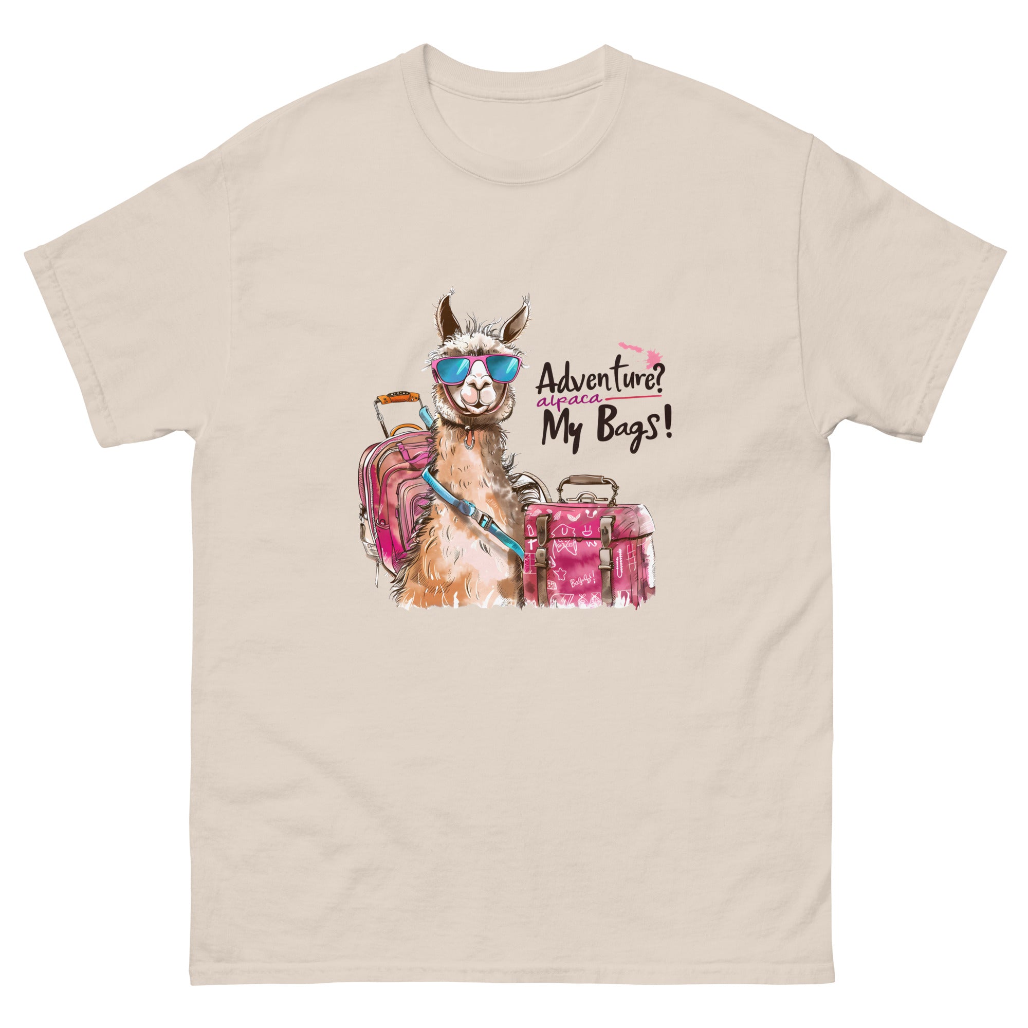 Adventure? Alpaca My Bags Unisex Funny Travel T-Shirt