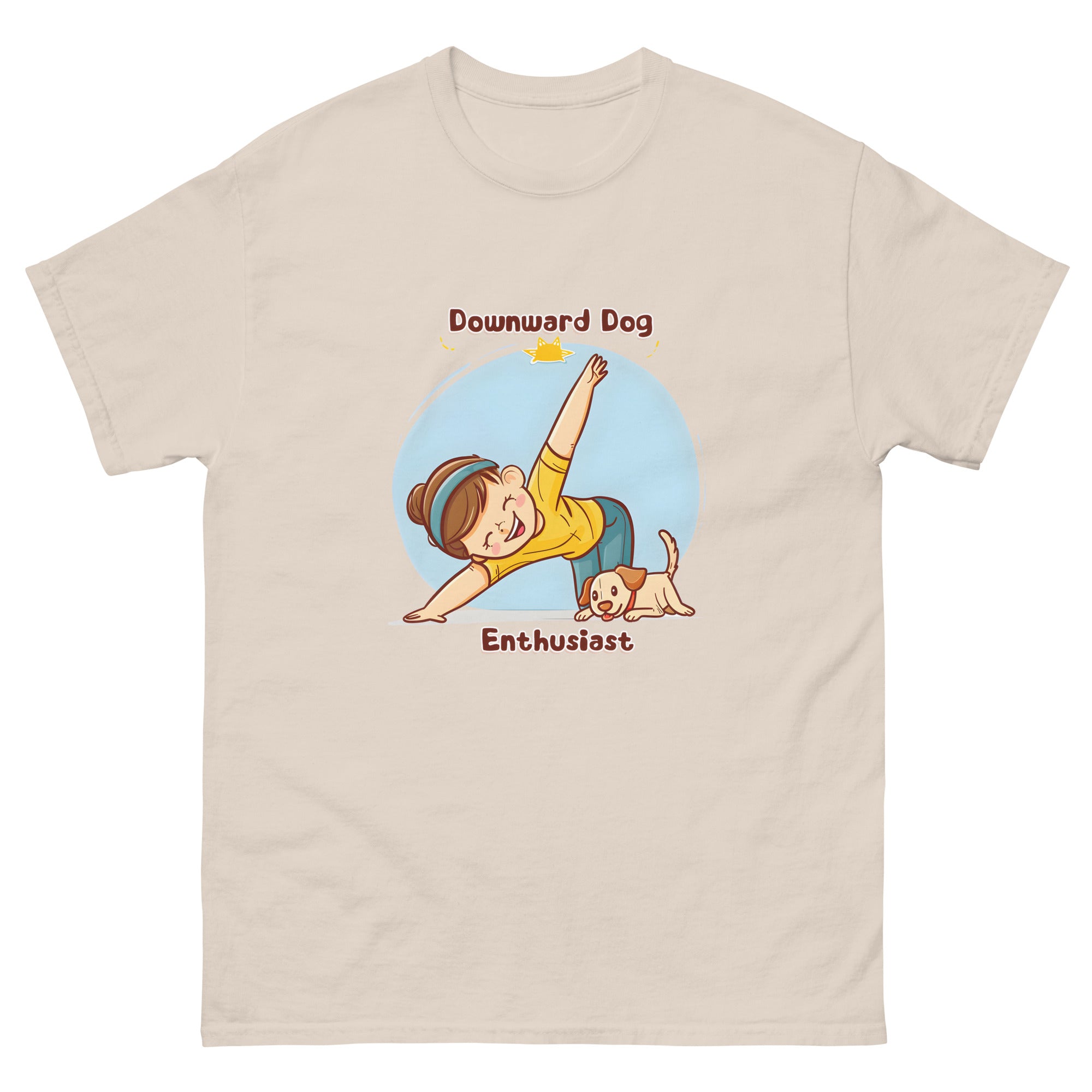 Downward Dog Enthusiast Unisex Funny Yoga T-Shirt