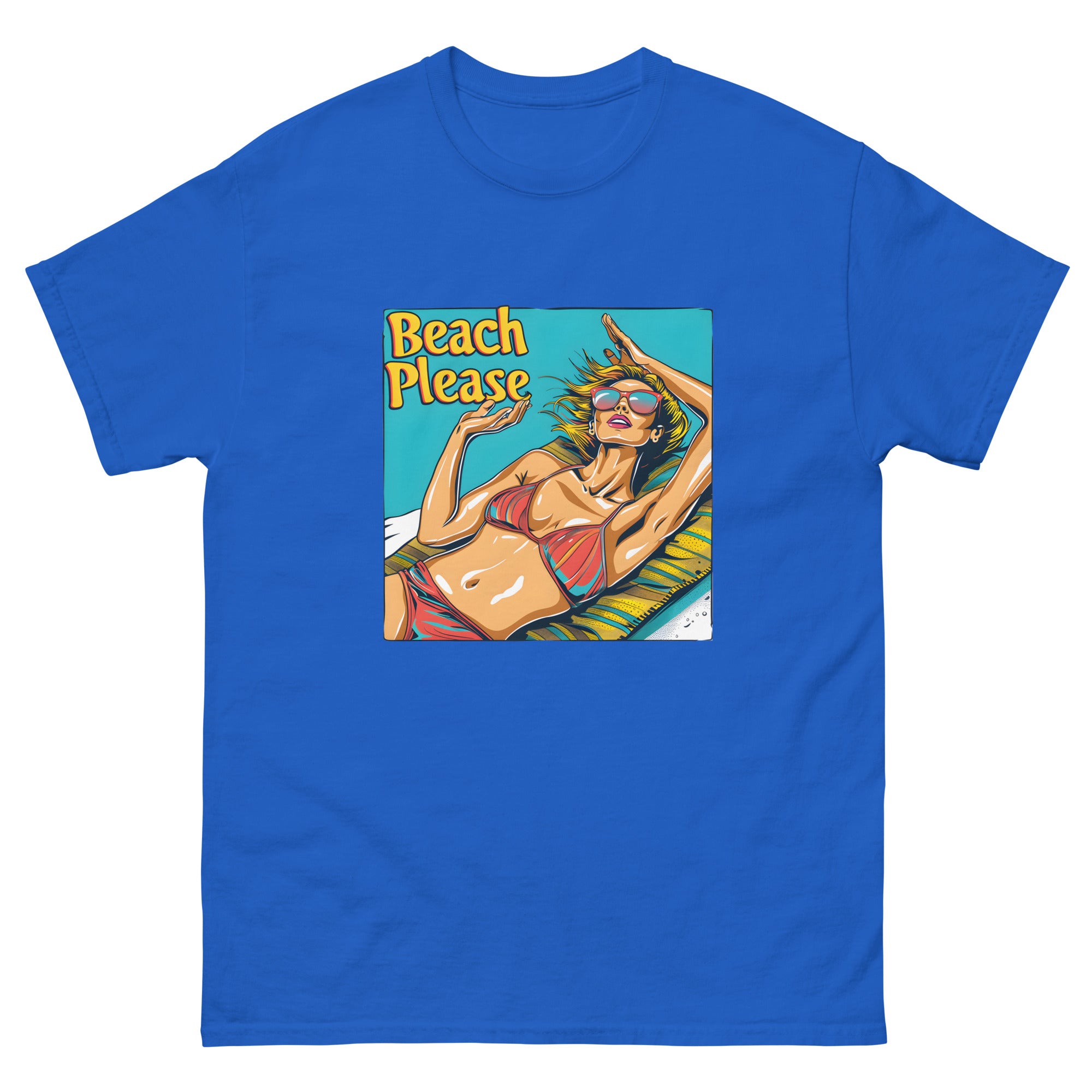 Beach Please Unisex Funny Travel T-Shirt