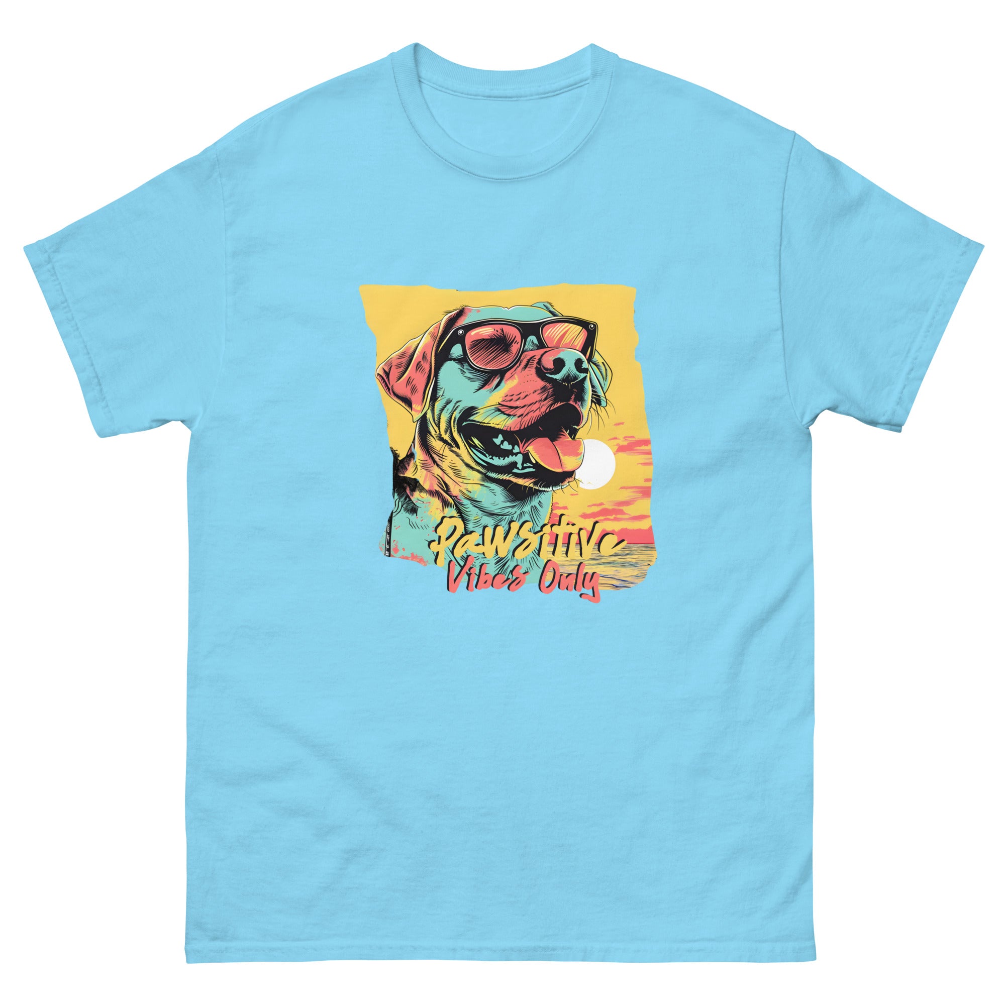 Pawsitive Vibes Only Unisex Funny Dog T-Shirt