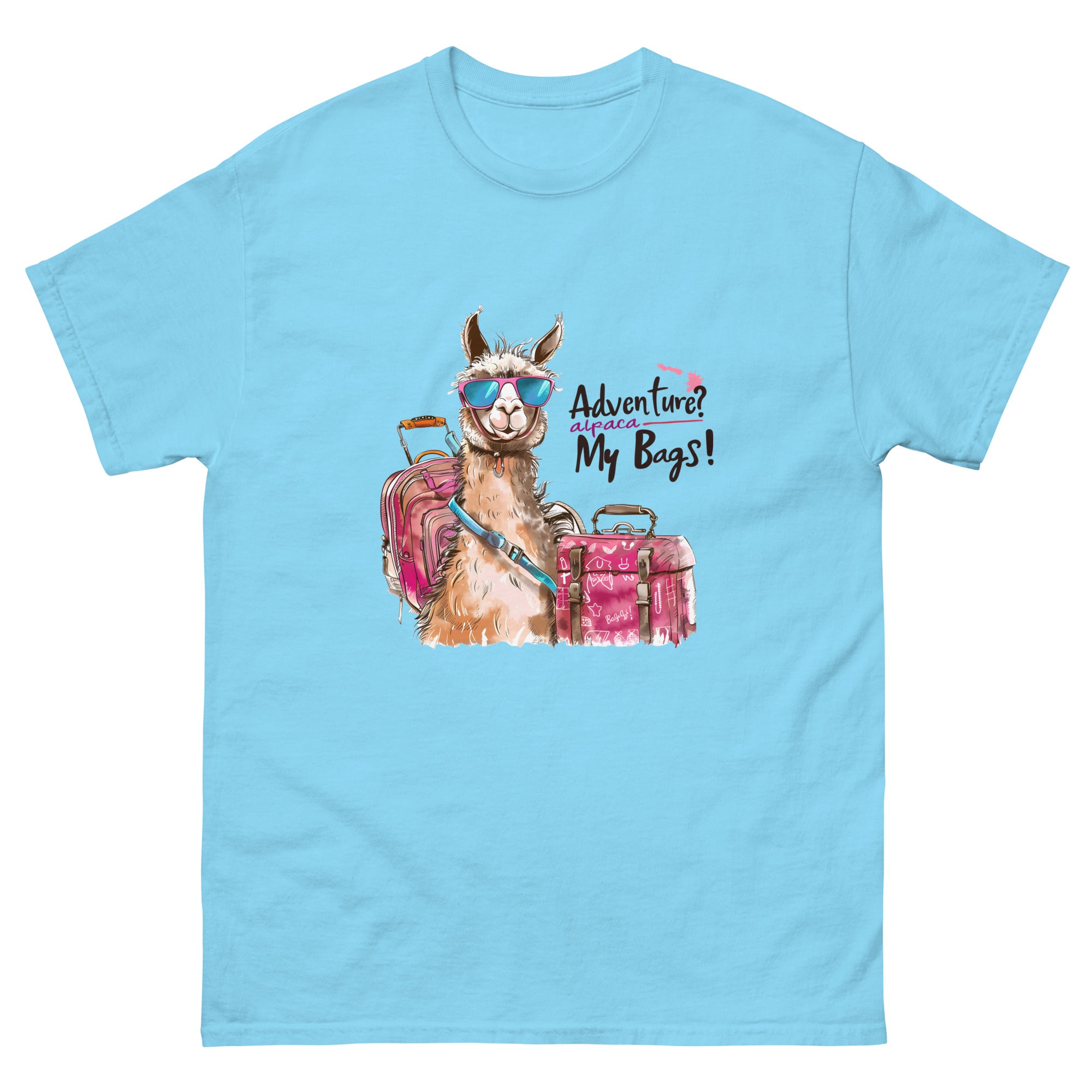 Adventure? Alpaca My Bags Unisex Funny Travel T-Shirt