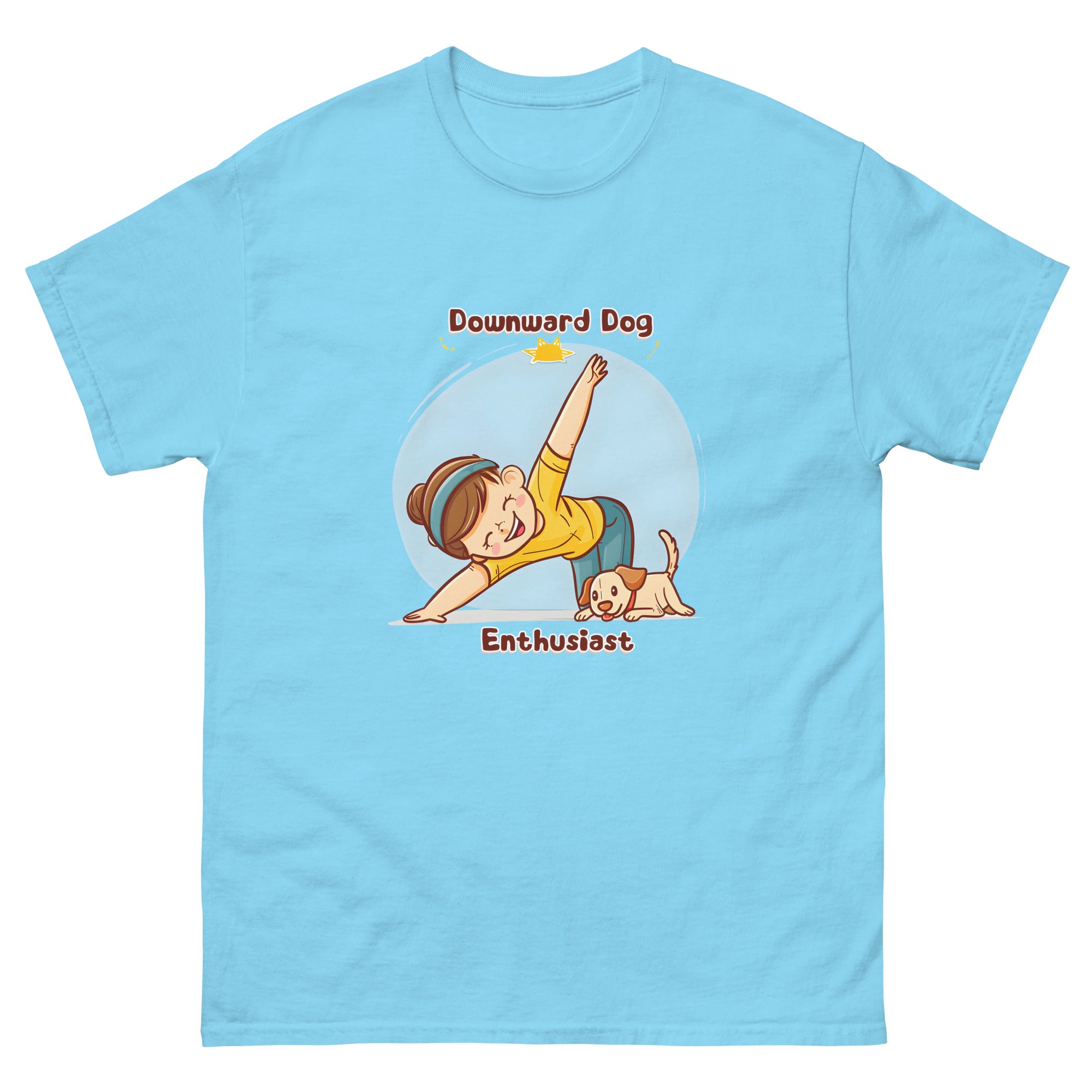 Downward Dog Enthusiast Unisex Funny Yoga T-Shirt