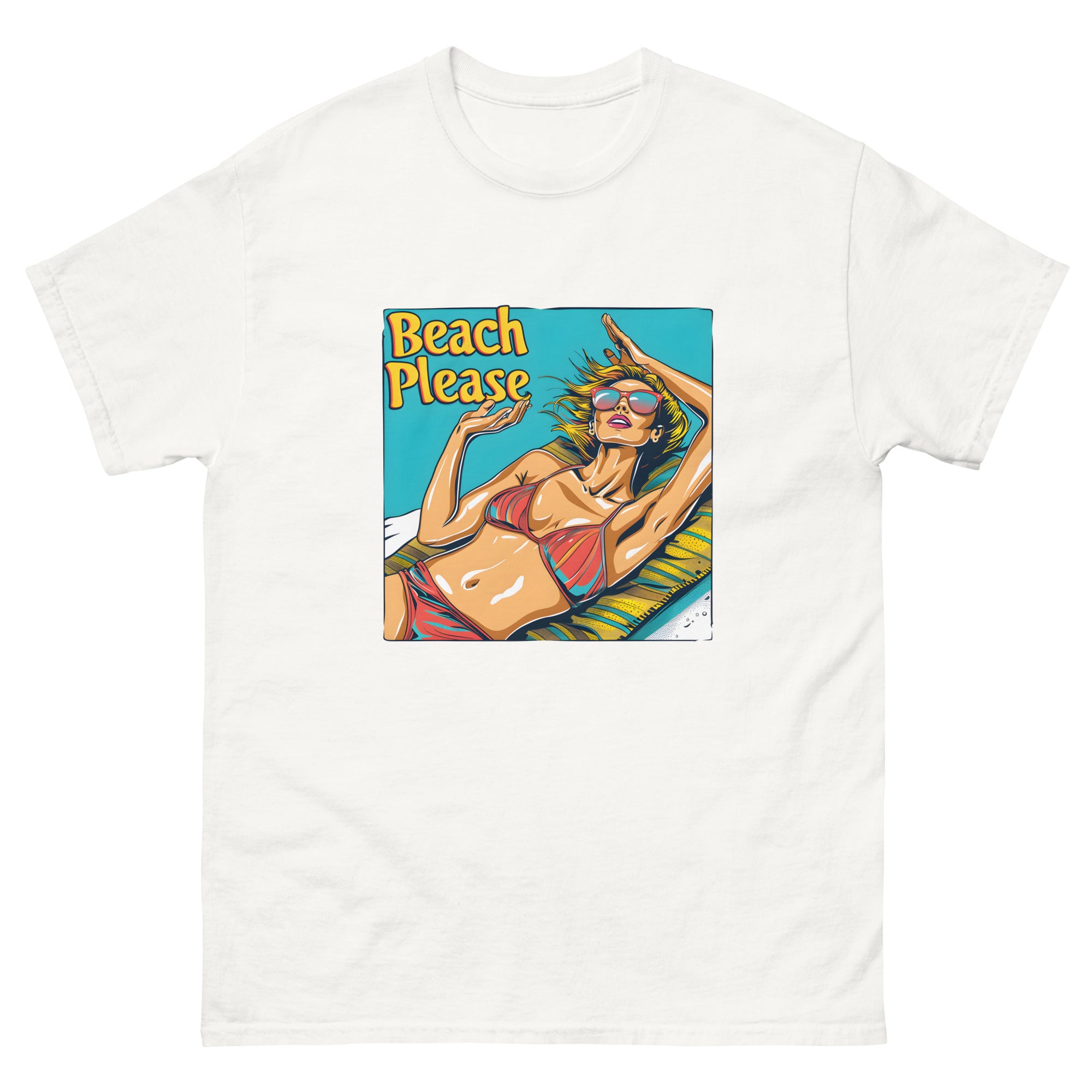 Beach Please Unisex Funny Travel T-Shirt