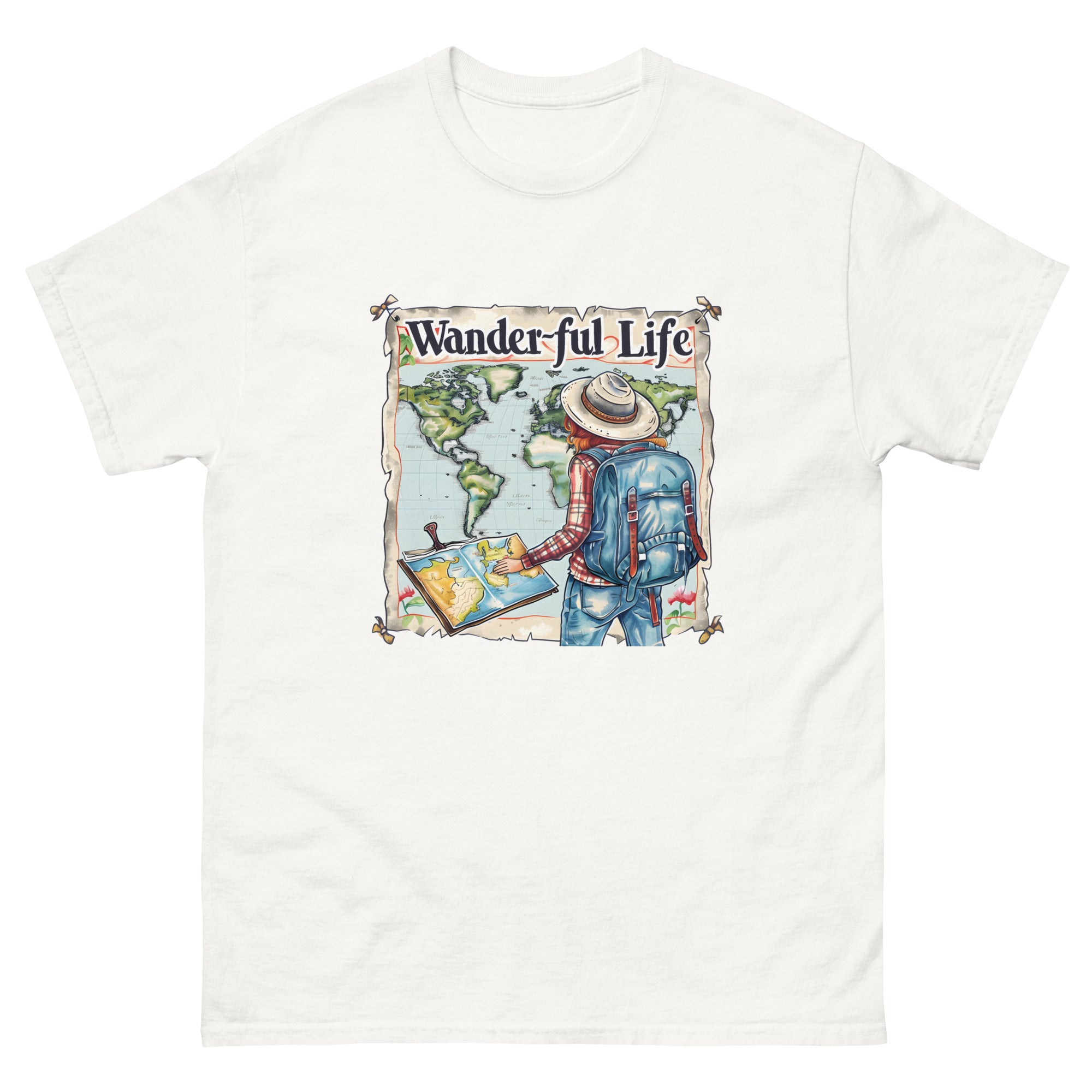 Wander-ful Life Unisex Funny Travel T-Shirt