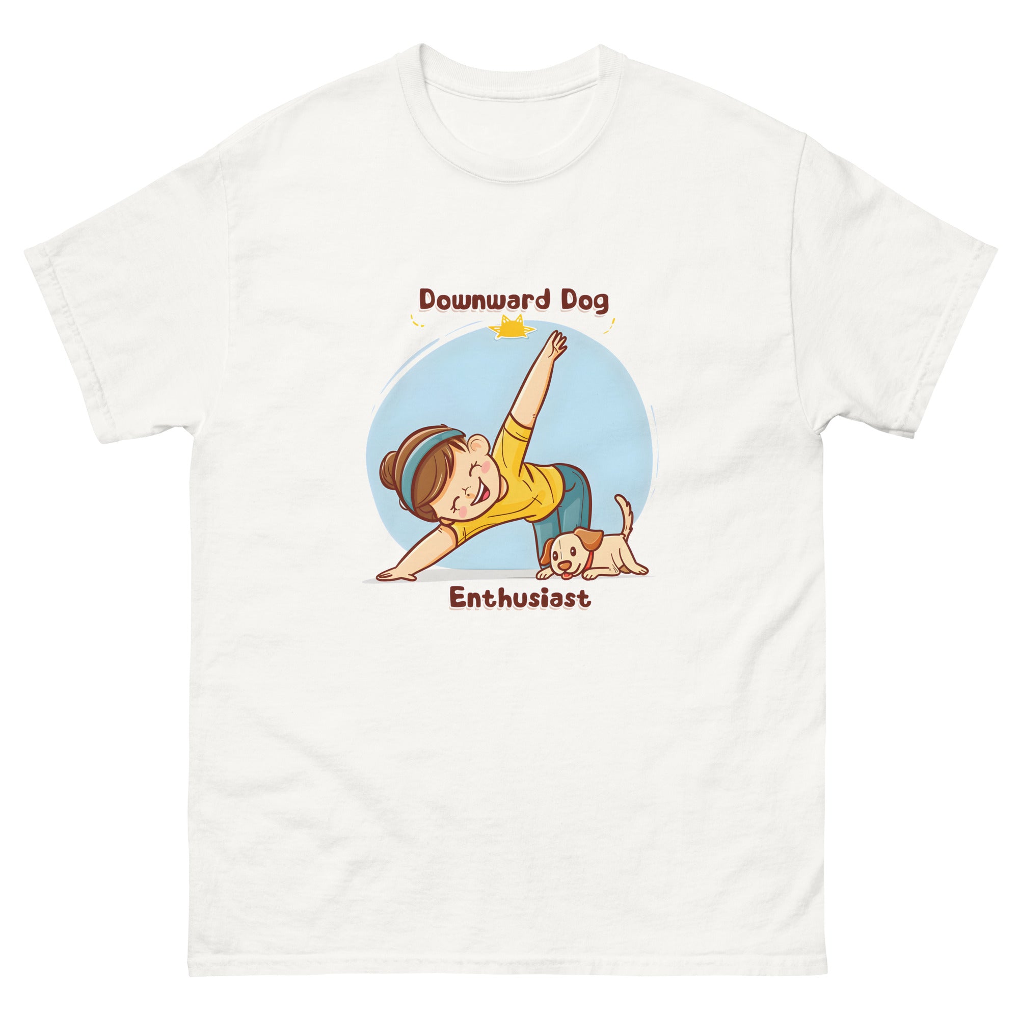 Downward Dog Enthusiast Unisex Funny Yoga T-Shirt